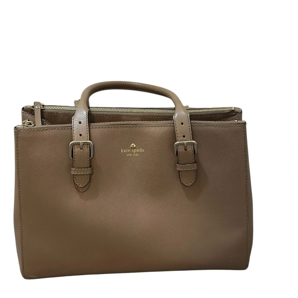 kate spade Tan large Satchel With Top Handle